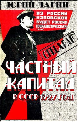 Частный капитал в СССР - Ларин Юрий