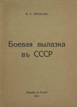 Боевая вылазка в СССР. Записки организатора взрыва Ленинградского Центрального Партклуба (Июнь 1927 года) - Ларионов Виктор Александрович