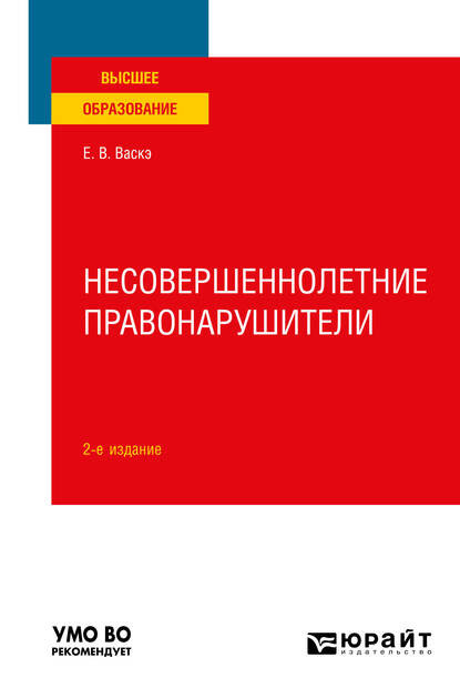 Несовершеннолетние правонарушители 2-е изд., испр. и доп. Учебное пособие для вузов - Екатерина Викторовна Васкэ