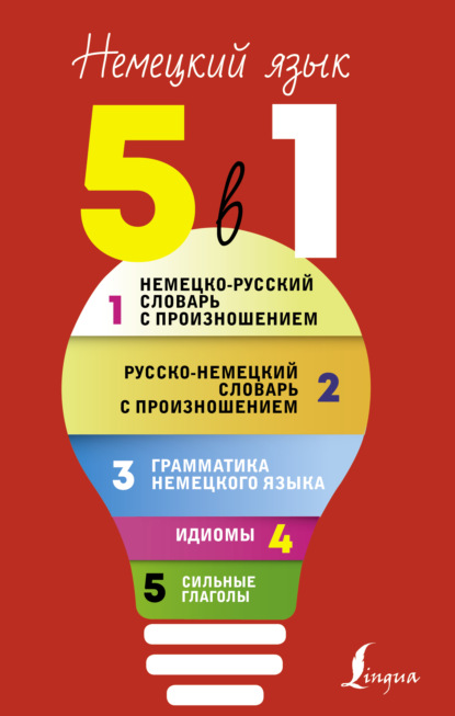 Немецкий язык, 5 в 1. Все словари в одной книге: Немецко-русский словарь с произношением. Русско-немецкий словарь с произношением. Грамматика немецкого языка. Идиомы. Сильные глаголы. — С. А. Матвеев