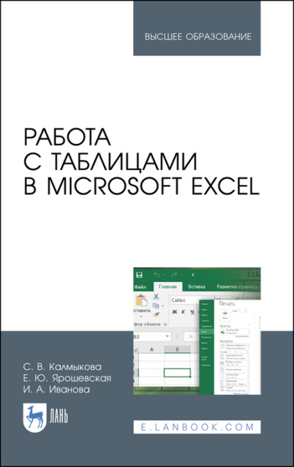 Работа с таблицами в Microsoft Excel. Учебно-методическое пособие для вузов - Е. Ю. Ярошевская