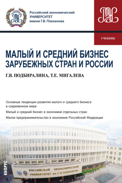 Малый и средний бизнес зарубежных стран и России. (Бакалавриат, Магистратура). Учебник. — Галина Викторовна Подбиралина