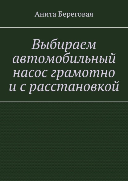 Выбираем автомобильный насос грамотно и с расстановкой — Анита Береговая