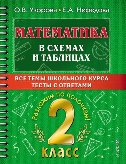 Математика в схемах и таблицах. Все темы школьного курса. Тесты с ответами. 2 класс — О. В. Узорова