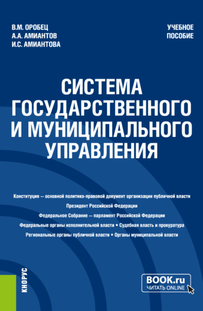 Система государственного и муниципального управления. (Бакалавриат). Учебное пособие. - Ирина Сергеевна Амиантова