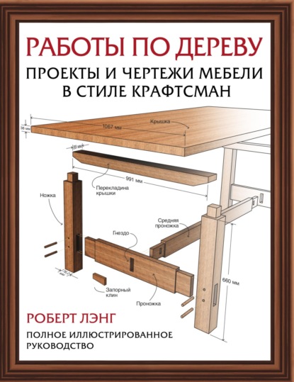 Работы по дереву. Проекты и чертежи мебели в стиле крафтсман - Лэнг Роберт