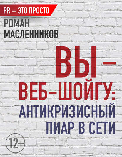 Вы – веб-Шойгу: Антикризисный пиар в Сети — Роман Масленников