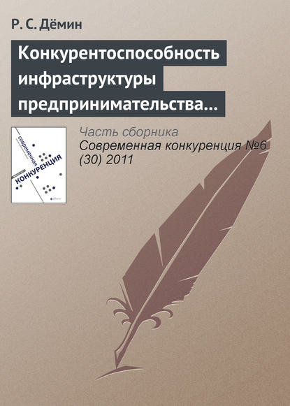 Конкурентоспособность инфраструктуры предпринимательства в индустрии спорта - Р. С. Дёмин