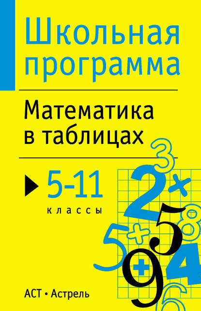 Математика в таблицах. 5-11 классы - Группа авторов