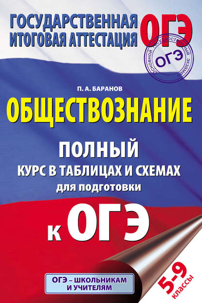 Обществознание. Полный курс в таблицах и схемах. 5–9 классы - П. А. Баранов