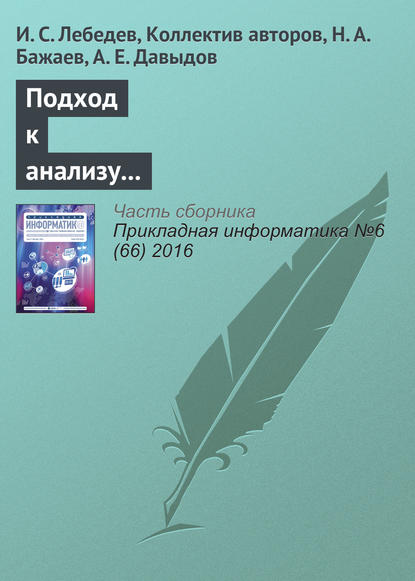 Подход к анализу состояния информационной безопасности беспроводной сети - И. С. Лебедев