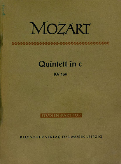 Quintett in C fur 2 Violinen, 2 Violen u. Violoncello - Вольфганг Амадей Моцарт