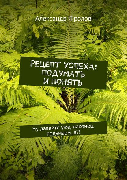 Рецепт успеха: подумать и понять. Ну давайте уже, наконец, подумаем, а?! — Александр Фролов