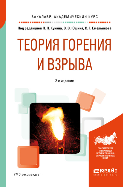 Теория горения и взрыва 2-е изд., пер. и доп. Учебное пособие для академического бакалавриата - Владислав Владимирович Протасов