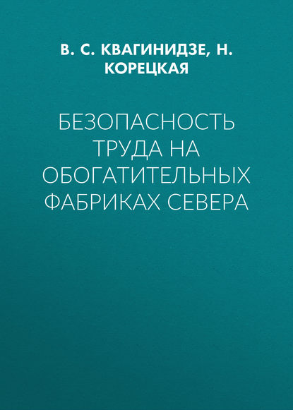 Безопасность труда на обогатительных фабриках Севера — В. С. Квагинидзе