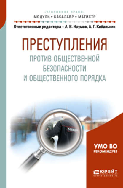 Преступления против общественной безопасности и общественного порядка. Учебное пособие для бакалавриата и магистратуры - Андрей Владимирович Шульга