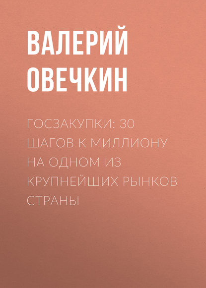 Госзакупки: 30 шагов к миллиону на одном из крупнейших рынков страны — Валерий Овечкин