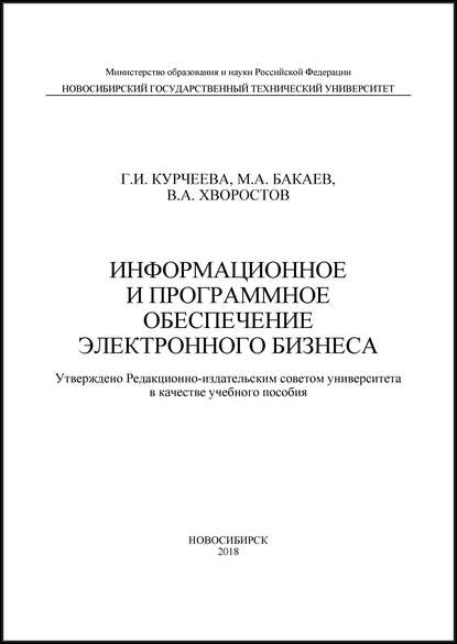 Информационное и программное обеспечение электронного бизнеса - Г. И. Курчеева