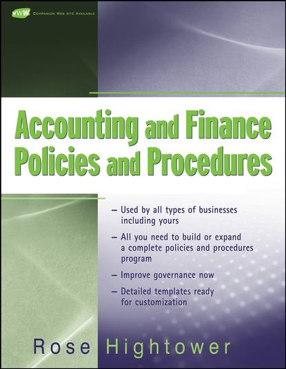 Accounting and Finance Policies and Procedures — Группа авторов