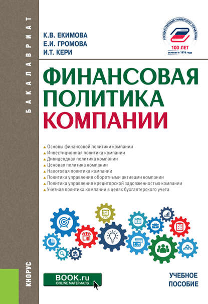 Финансовая политика компании — Ксения Валерьевна Екимова