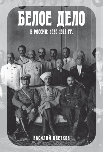 Белое дело в России. 1920–1922 гг. - Василий Цветков